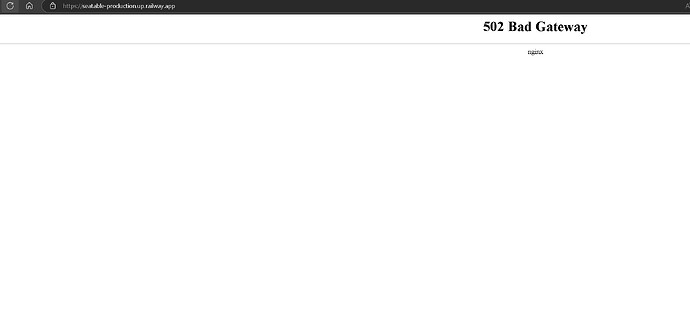 error bad Gateway
