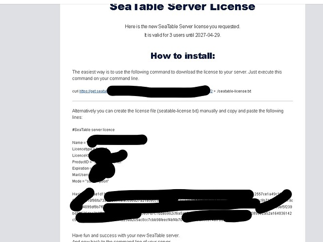 licencia SEATABLE